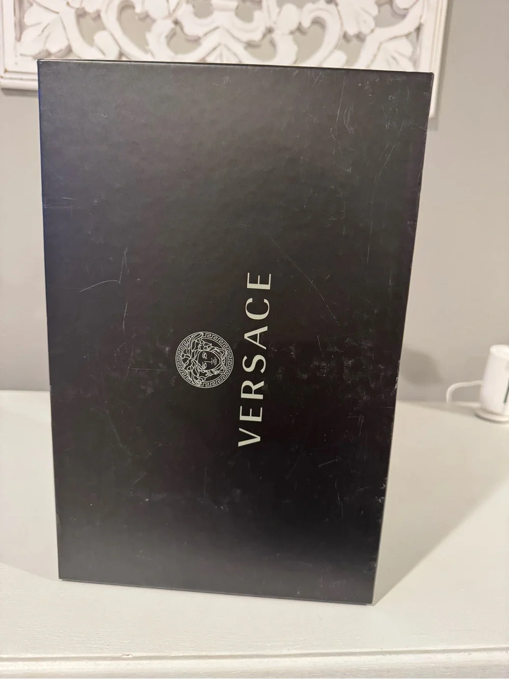 Versace Black VR Accessory Box with Logo